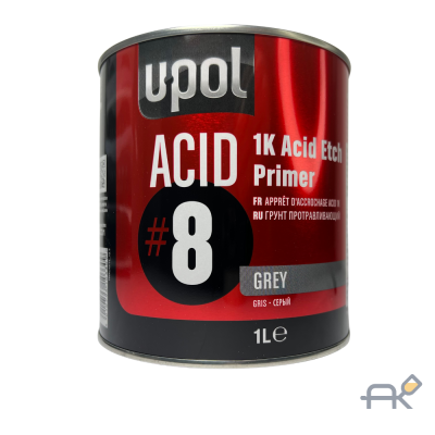 Грунт UPOL ASID8 1K ACID ETCH PRIMER протравливающий серый 1л